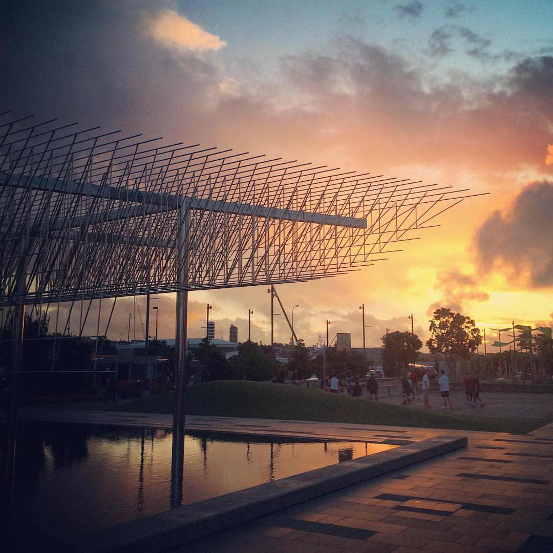 Friday sunset (at Silo Park)