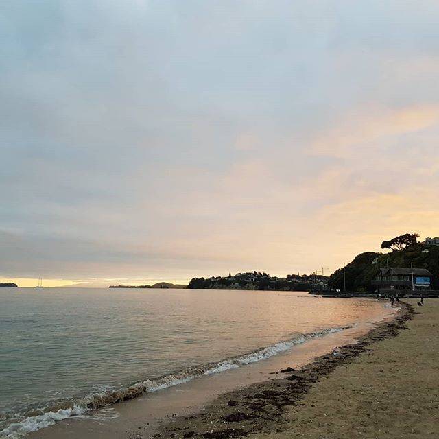 I find it easier to be #grateful for cloudy weather when you have the sunrise adding some colour to the scene.