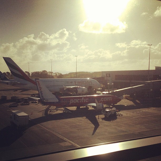 I know the A380 is supposed to be big, but come on! (Taken at Auckland Airport - International Terminal)