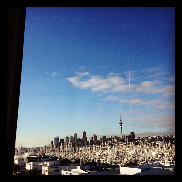 This is how Auckland does mornings (Taken at Auckland Harbour Bridge)